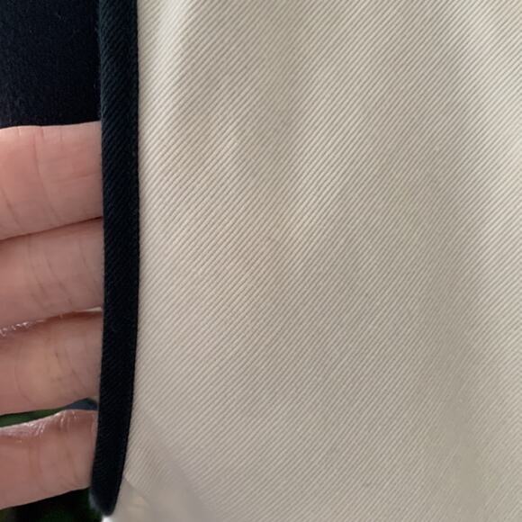 Vintage 90s/Y2K DKNY Classic Timeless Ivory Cotton Sheath Dress - Size 10 - Picture 4 of 7